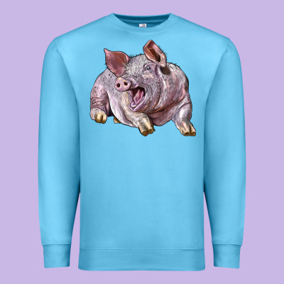 Landrace Pig Premium Sweatshirt Designed By Lillyallendesigns