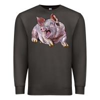 Smoke Landrace Pig Premium Sweatshirt - LillyAllenDesigns