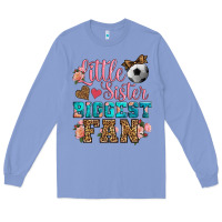 Colony Blue little sister biggest fan soccer Long Sleeve Tee - HRA Design Shop
