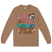 Toasted Coconut little sister biggest fan soccer Long Sleeve Tee - HRA Design Shop
