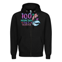 Black 100 mermazing days of school Zipper Hoodie - Artiststas