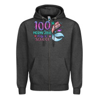Charcoal Heather 100 mermazing days of school Zipper Hoodie - Artiststas