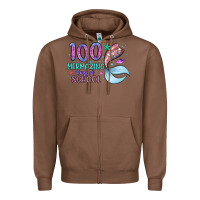 Chestnut 100 mermazing days of school Zipper Hoodie - Artiststas