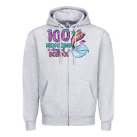 Heather Grey 100 mermazing days of school Zipper Hoodie - Artiststas