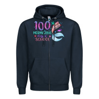 Navy 100 mermazing days of school Zipper Hoodie - Artiststas