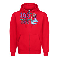 Red 100 mermazing days of school Zipper Hoodie - Artiststas