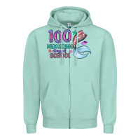 Seafoam 100 mermazing days of school Zipper Hoodie - Artiststas