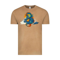 Vintage Camel blue dragon ocean waves and sun Vintage Tee - RanaPortraitStore
