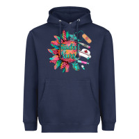 Navy western student nurse medical instruments Heavyweight Hoodie - BarkalooDesign