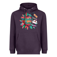 Plum western student nurse medical instruments Heavyweight Hoodie - BarkalooDesign