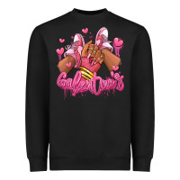 Black galentines afro girl sneakers Heavyweight Sweatshirt - RanaPortraitStore