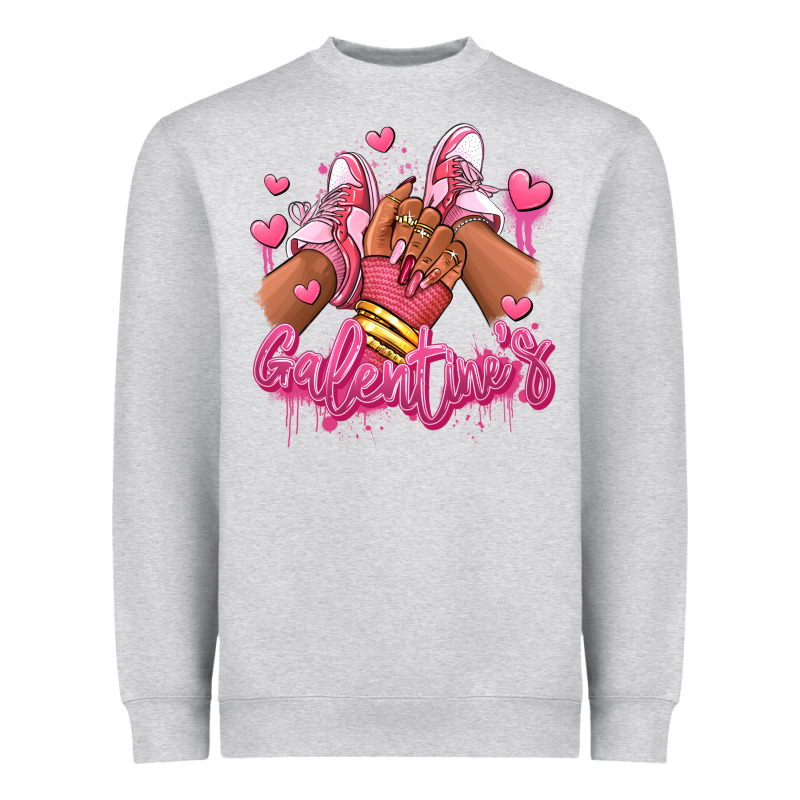 Galentines Afro Girl Sneakers Heavyweight Sweatshirt by RanaPortraitStore | Teevron