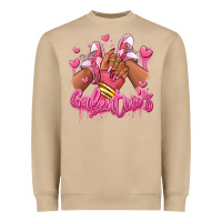 Mushroom galentines afro girl sneakers Heavyweight Sweatshirt - RanaPortraitStore