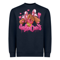 Navy galentines afro girl sneakers Heavyweight Sweatshirt - RanaPortraitStore