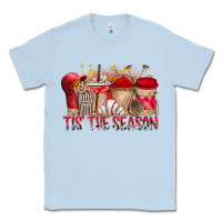 Dusty Blue tis the season Classic Tee - RacoonDesign