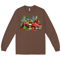Chestnut merry christmas truck afro gnomies Long Sleeve Tee - FaDigitalArtStudio