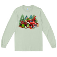 Matcha merry christmas truck afro gnomies Long Sleeve Tee - FaDigitalArtStudio