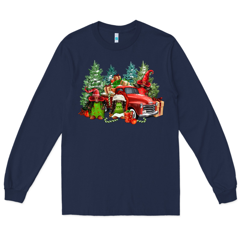Merry Christmas Truck Afro Gnomies Long Sleeve Tee by FaDigitalArtStudio | Teevron