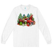 White merry christmas truck afro gnomies Long Sleeve Tee - FaDigitalArtStudio