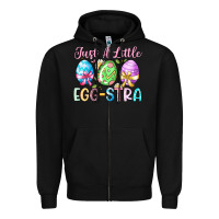 Black just a little egg stra Zipper Hoodie - Artiststas