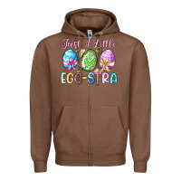 Chestnut just a little egg stra Zipper Hoodie - Artiststas