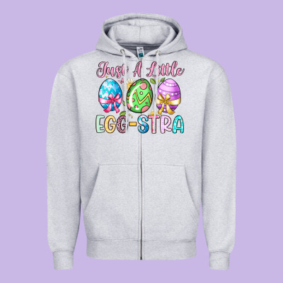 Just A Little Egg Stra Zipper Hoodie Designed By Artiststas