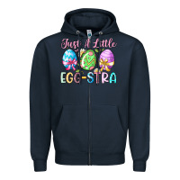 Navy just a little egg stra Zipper Hoodie - Artiststas