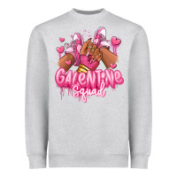 Heather Grey galentine squad afro girl sneakers Heavyweight Sweatshirt - RanaPortraitStore