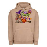 Pigment Burro Happy Halloween With Yorkshire Terrier Dog Urban Hoodie - LillyAllenDesigns
