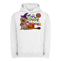 Pigment Lunar Rock Happy Halloween With Yorkshire Terrier Dog Urban Hoodie - LillyAllenDesigns
