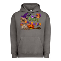 Pigment Tornado Happy Halloween With Yorkshire Terrier Dog Urban Hoodie - LillyAllenDesigns