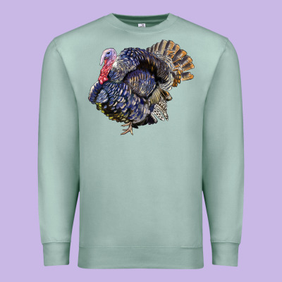 Bronze Turkey Premium Sweatshirt Designed By Lillyallendesigns