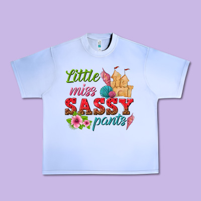 Little Miss Sassy Pants Urban Heavy Tee Designed By Texasbilliewilder
