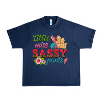 Navy little miss sassy pants Urban Heavy Tee - texasbilliewilder