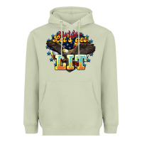 Matcha lets get lit america eagle Heavyweight Hoodie - NancyCooperArtShop