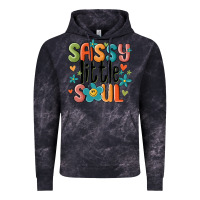 Cloud Black sassy little soul smiley Vintage Hoodie - MaliasSmallBusiness
