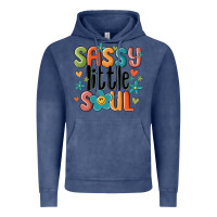 Vintage Denim sassy little soul smiley Vintage Hoodie - MaliasSmallBusiness