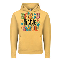 Vintage Mustard sassy little soul smiley Vintage Hoodie - MaliasSmallBusiness