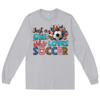 Moon Dust just a girl who loves soccer Long Sleeve Tee - HRA Design Shop