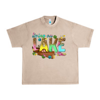 French Oak living on lake time Urban Heavy Tee - texasbilliewilder