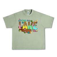 Oil Green living on lake time Urban Heavy Tee - texasbilliewilder