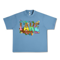 Pebble Blue living on lake time Urban Heavy Tee - texasbilliewilder