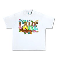 White living on lake time Urban Heavy Tee - texasbilliewilder