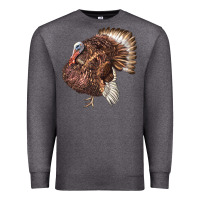 Charcoal Heather Bourbon Red Turkey Premium Sweatshirt - LillyAllenDesigns