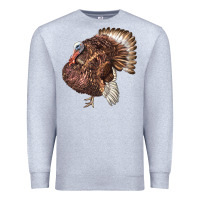 Heather Grey Bourbon Red Turkey Premium Sweatshirt - LillyAllenDesigns