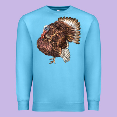 Bourbon Red Turkey Premium Sweatshirt Designed By Lillyallendesigns