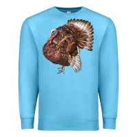 Ocean Blue Bourbon Red Turkey Premium Sweatshirt - LillyAllenDesigns