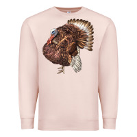 Pale Pink Bourbon Red Turkey Premium Sweatshirt - LillyAllenDesigns