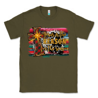 Army Green jesus i̇s the reason for the season christmas Classic Tee - RanaPortraitStore