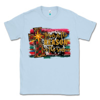 Dusty Blue jesus i̇s the reason for the season christmas Classic Tee - RanaPortraitStore